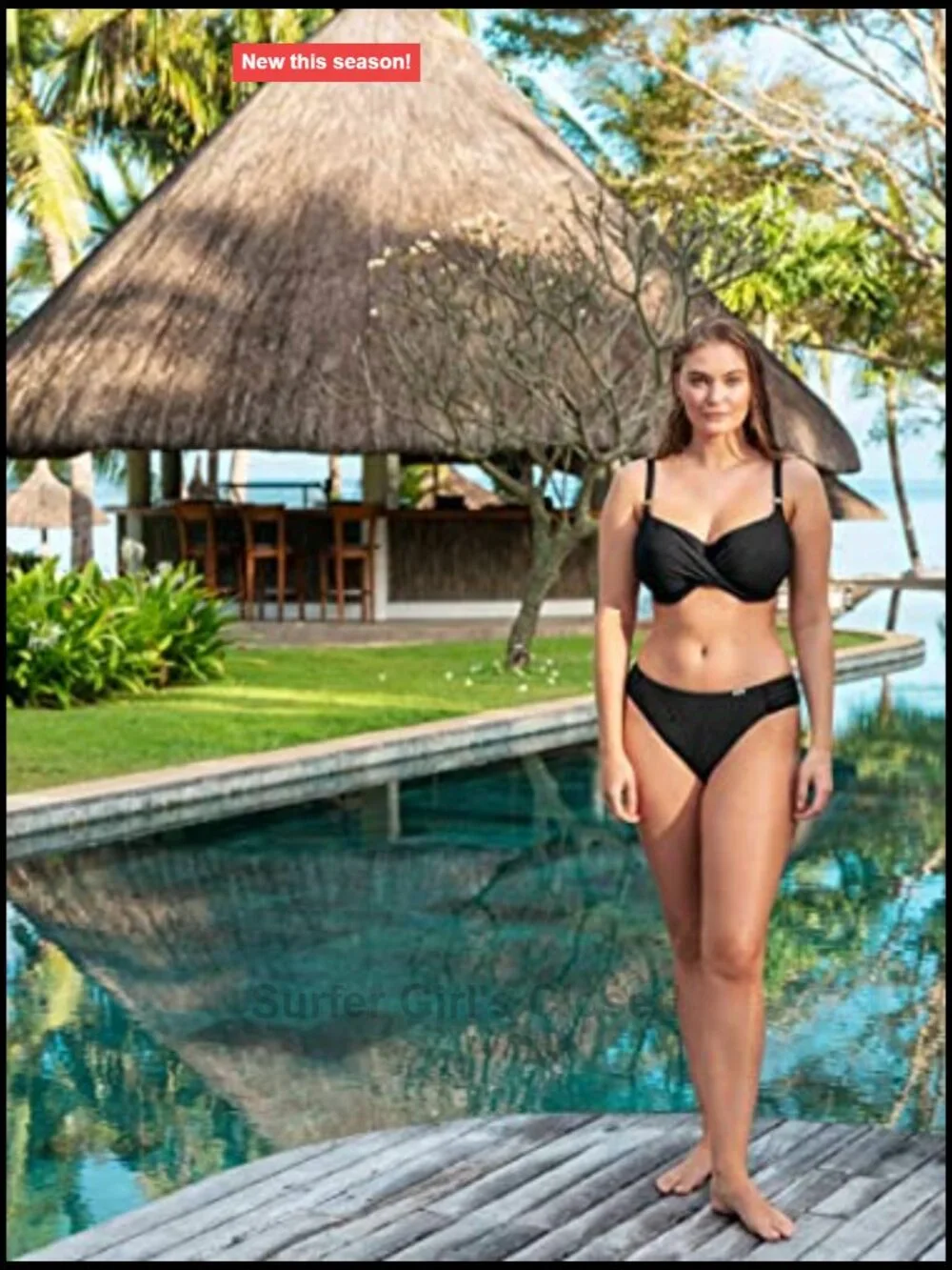 Underwire Bikini Top with Twist Front and Adjustable Straps